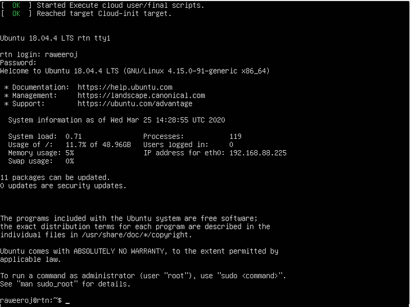 [Linux] สร้าง VM และติดตั้ง Ubuntu Server 18.04 บน Citrix Hypervisor (XenSever)